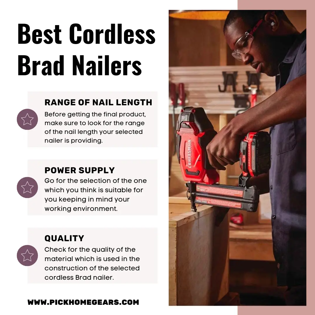 Buying Guide for Cordless Brad Nailers