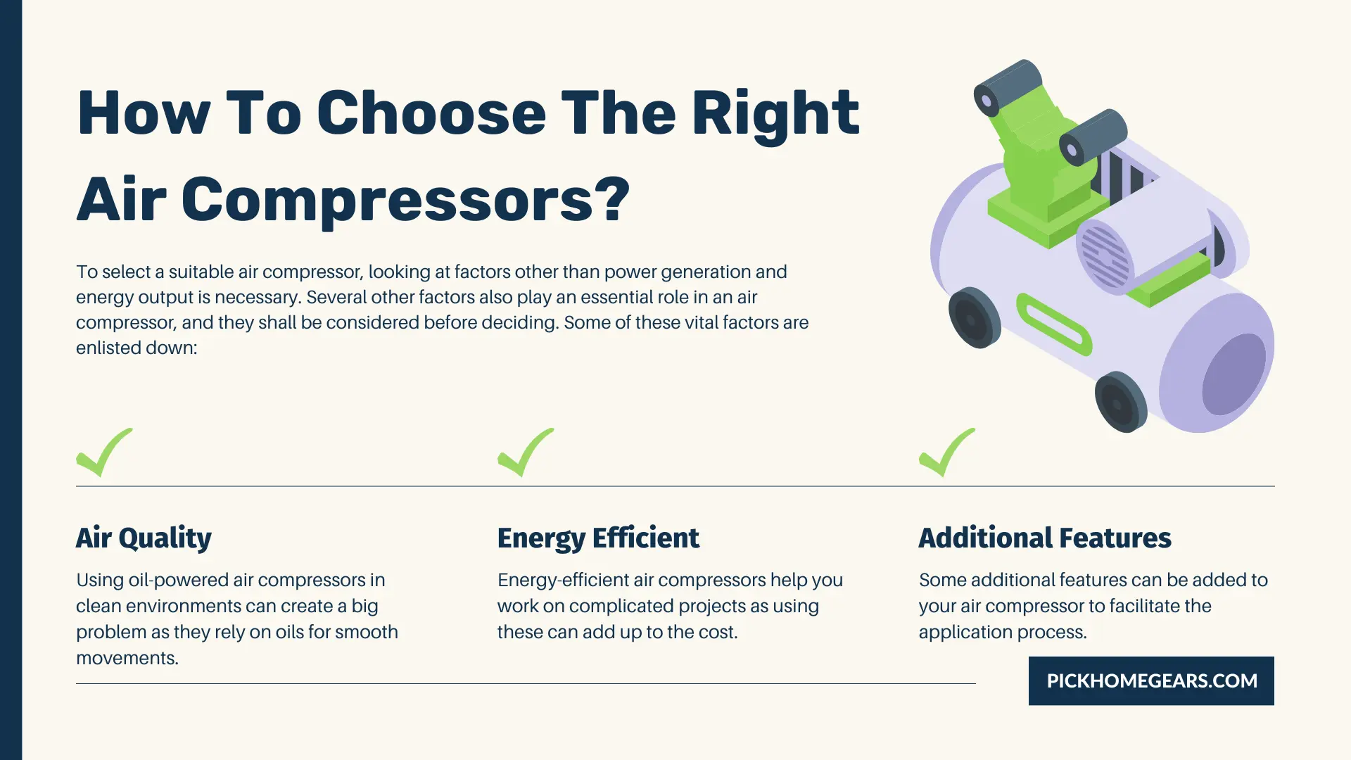 How To Choose The Right Air Compressors